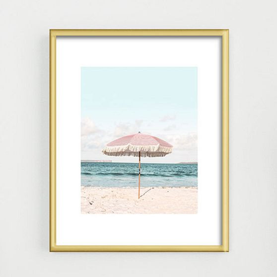 Pink Umbrella Art | Pottery Barn Teen