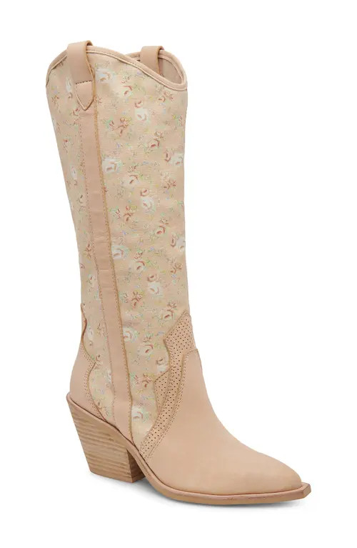 Dolce Vita Navene Western Boot in Rose Multi Nubuck at Nordstrom, Size 6 | Nordstrom