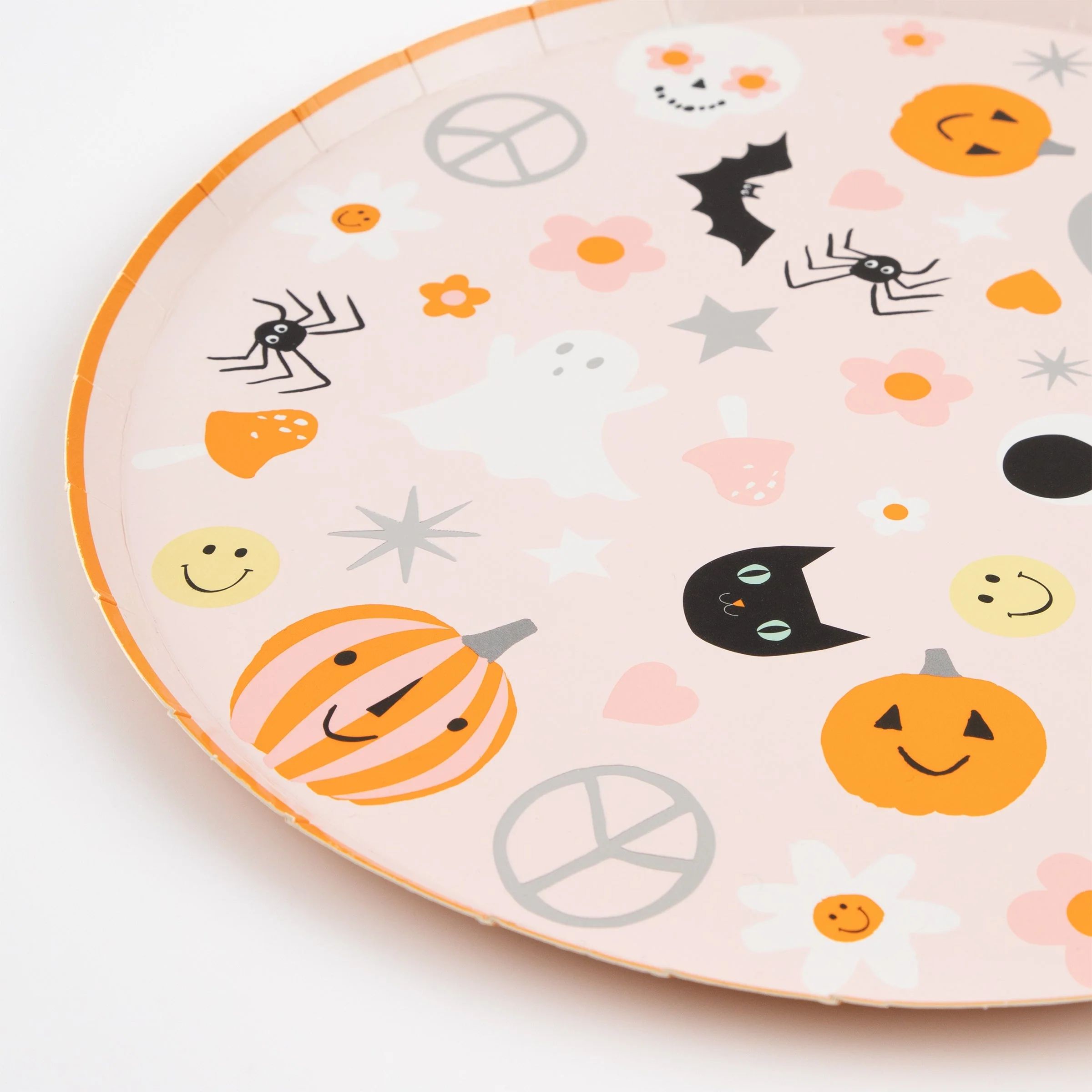 Groovy Halloween Icon Dinner Plates (x 8) | Meri Meri
