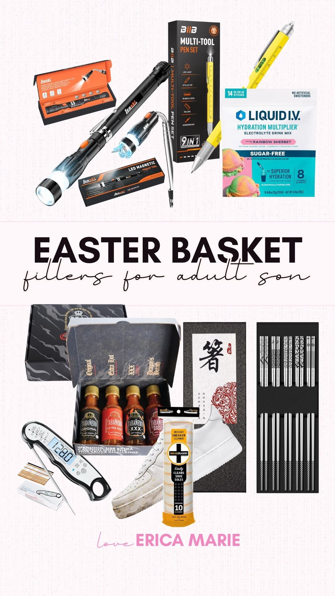 Easter baskets are fun no matter your age. I love creative, Easter basket fillers that aren’t just going to get thrown away and these are such good options for an adult son. From practical, to fun foods to try, these are all sure fire wins! 

#LTKmomlife #LTKOver40 #LTKSeasonal