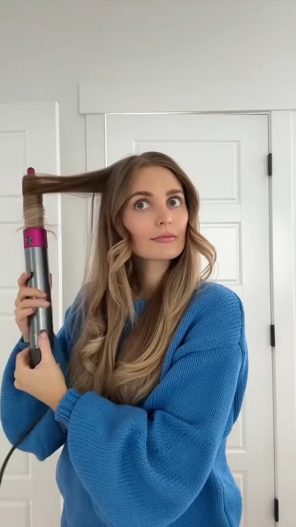 trying the two curl dyson airwrap method! loving my blue sweater for fall too 💙

#LTKSeasonal #LTKstyletip #LTKbeauty