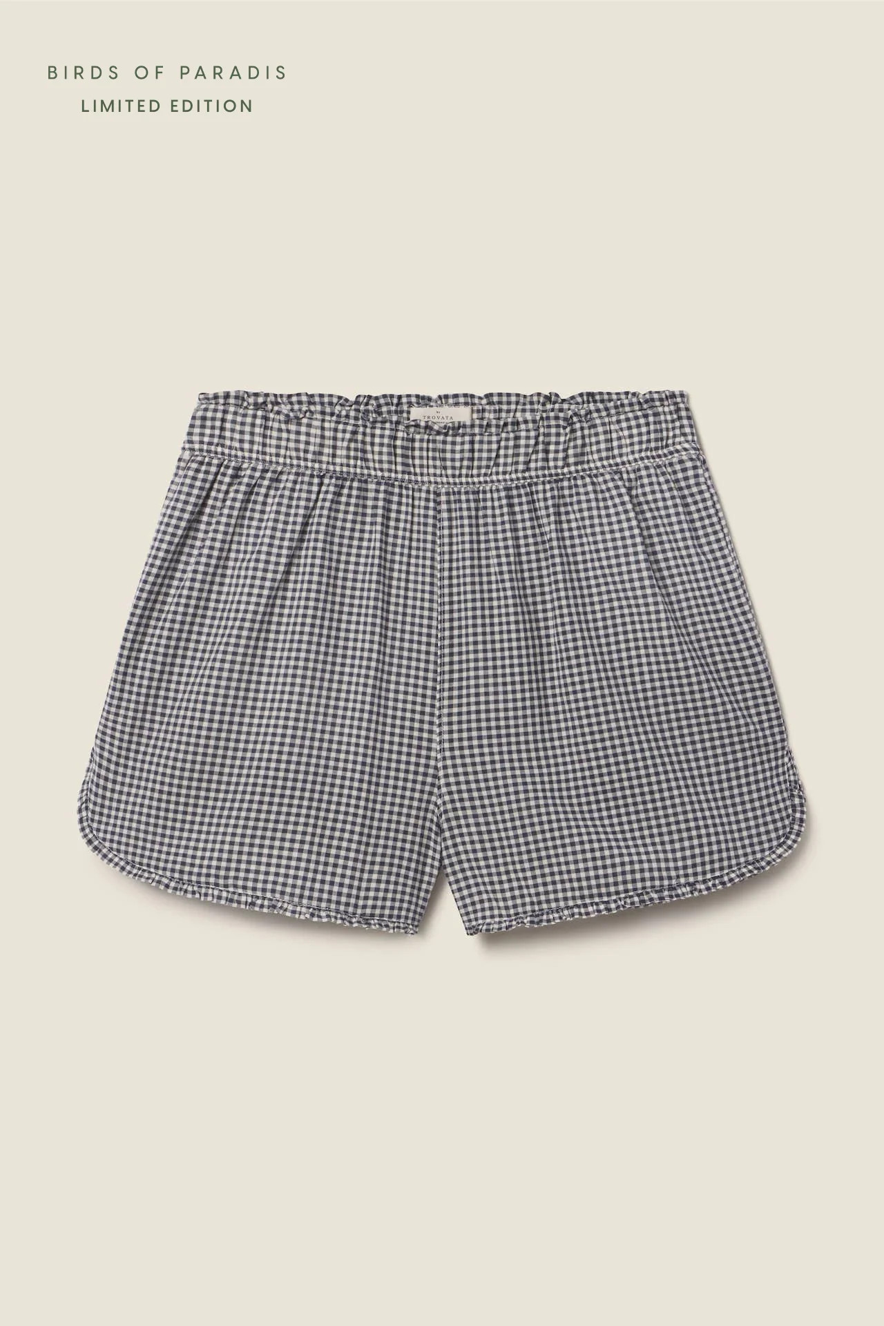 Lucille Short Inkwell Gingham | TROVATA