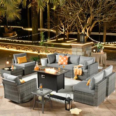 Stehle 7 - Person Outdoor Seating Group with Cushions | Wayfair North America