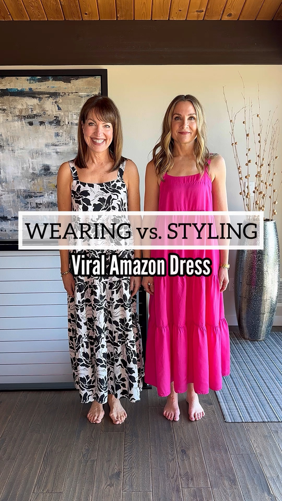 How we’re adding style to this bestselling tiered maxi sundress!☀️💫 
1️⃣Ankle wrap sandals add chic visual interest!
2️⃣Fun earrings & layered necklaces elevate your outfit & add personality!
3️⃣A belt defines your waist and creates a whole different look!
4️⃣A textured bag adds another layer of interest & trend! 
Tons of colors available in this breezy dress! We’re both wearing a small. 
Vacation dress, summer dress, summer outfit, pink dress, travel outfit, casual dress, beach dress 

#LTKFindsUnder50 #LTKTravel #LTKStyleTip