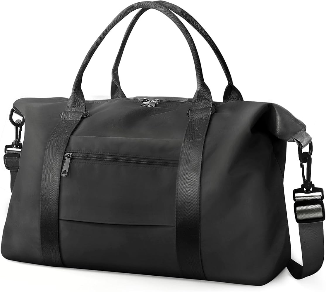 Travel Duffle Bag, Waterproof Weekender Bag Carry On Tote Bags for Women, Travel Essentials Sport... | Amazon (US)
