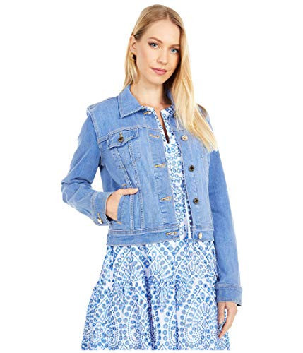 Lilly Pulitzer Seaspray Denim Jacket Caribbean Blues Wash XS | Amazon (US)