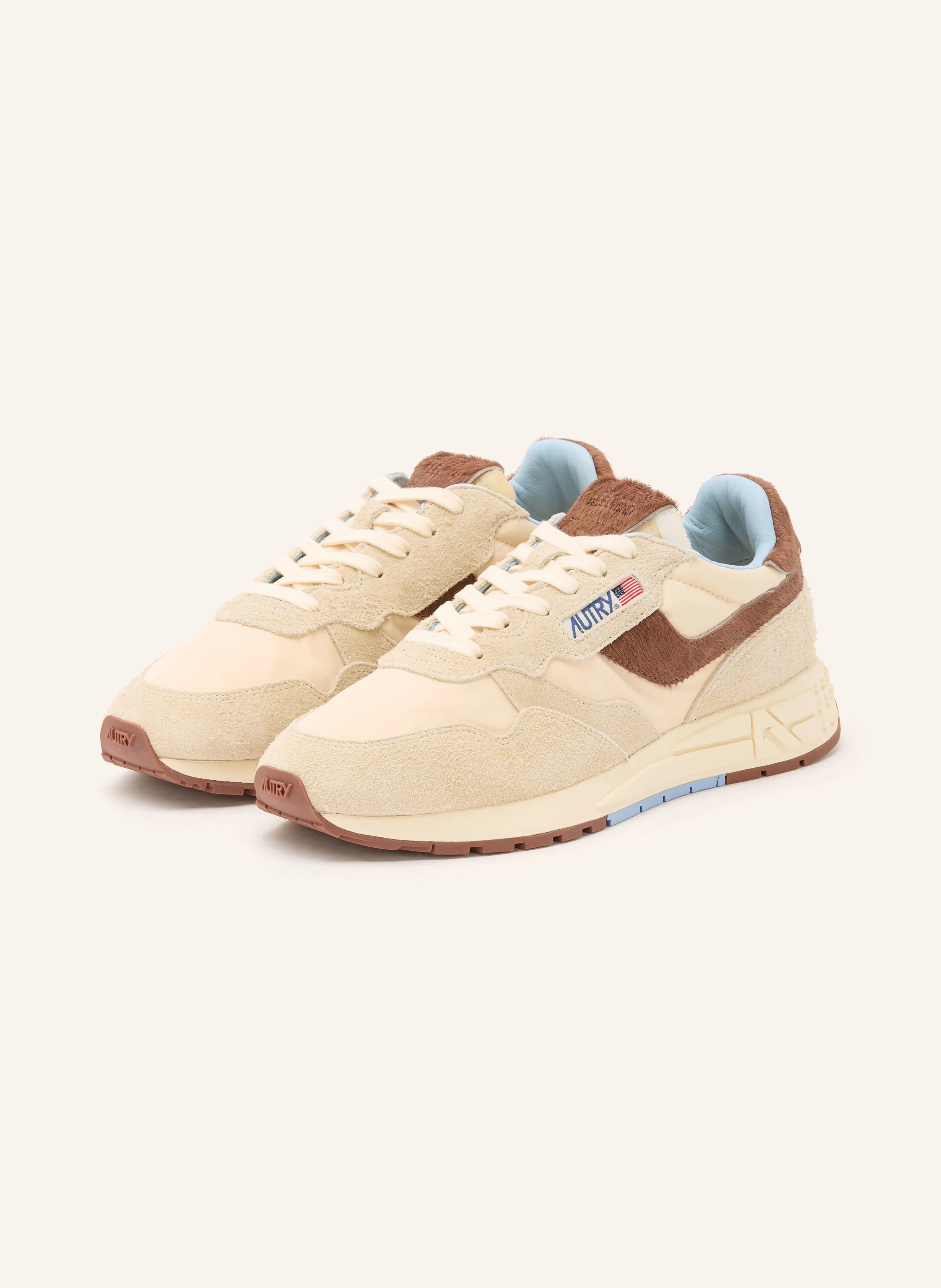AUTRY Sneaker REELWIND LOW UP in ecru / braun / hellblau | Breuninger (DACH)
