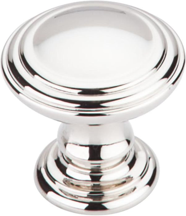 Top Knobs TK320PN Chareau Collection 1-1/4" Reeded Knob, Polished Nickel | Amazon (US)