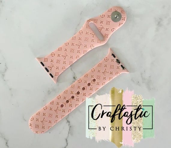 LV inspired Apple Watch Band ** PLEASE read description before purchase** | Etsy (US)