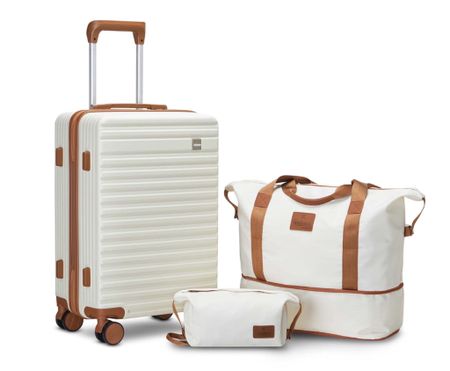 3 piece luggage set

•comes in 5 color choices 
•20” carry on with expandable zipper for 25% more interior space and impact resistant exterior and 360 degree mute spinner wheels 
•expandable tote bag
•makeup bag 


#LTKSaleAlert #LTKFindsUnder100 #LTKItBag