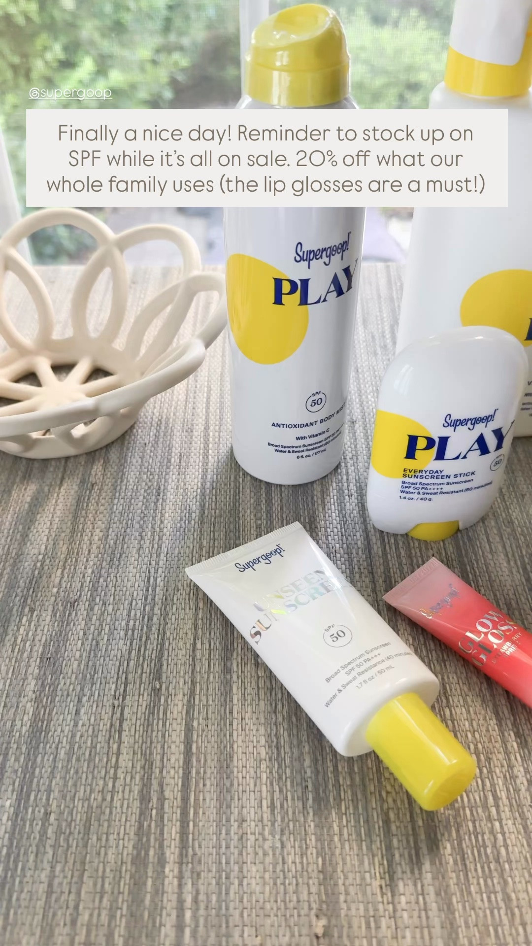 Finally a nice day! Reminder to stock up on SPF while it’s all on sale. 20% off what our whole family uses (the lip glosses are a must!)

#LTKSaleAlert #LTKSeasonal #LTKBeauty