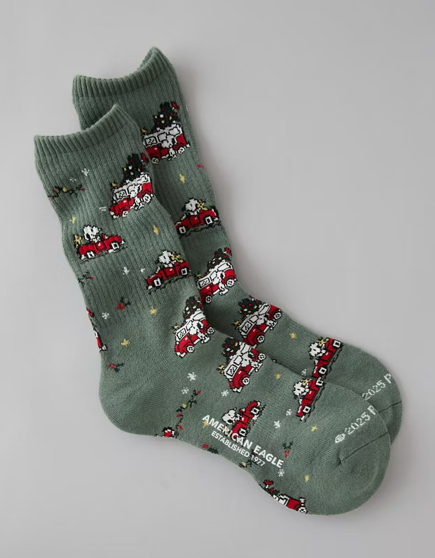 AE Peanuts Crew Socks | American Eagle Outfitters (US & CA)