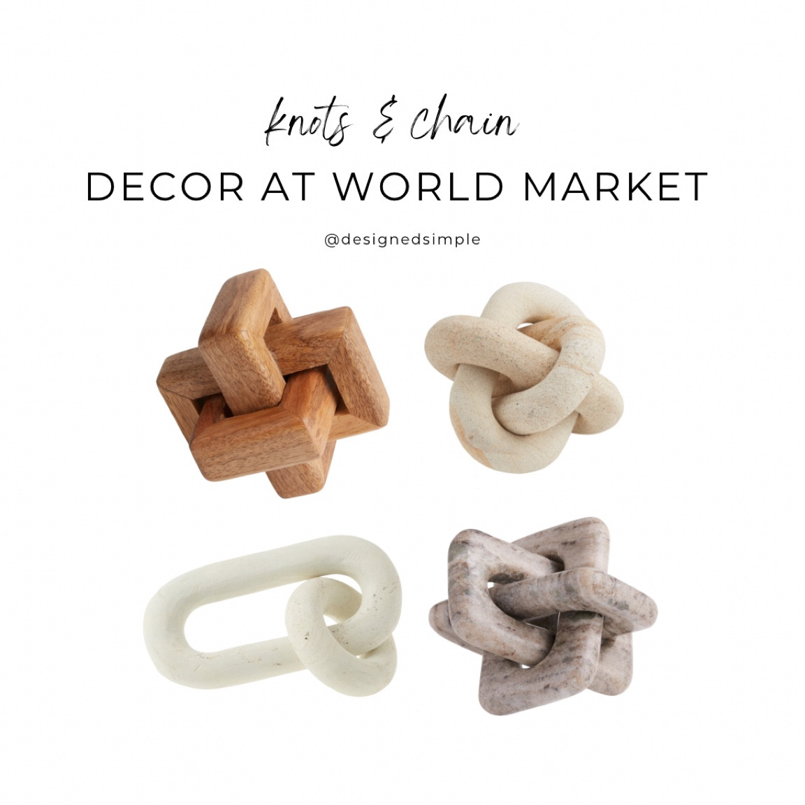 knot decor, chain decor, wood knot, marble knot, marble chain, book decor, top of book decor, shelf decor, bookshelf decor, bookcase decor

#LTKstyletip #LTKFind #LTKhome