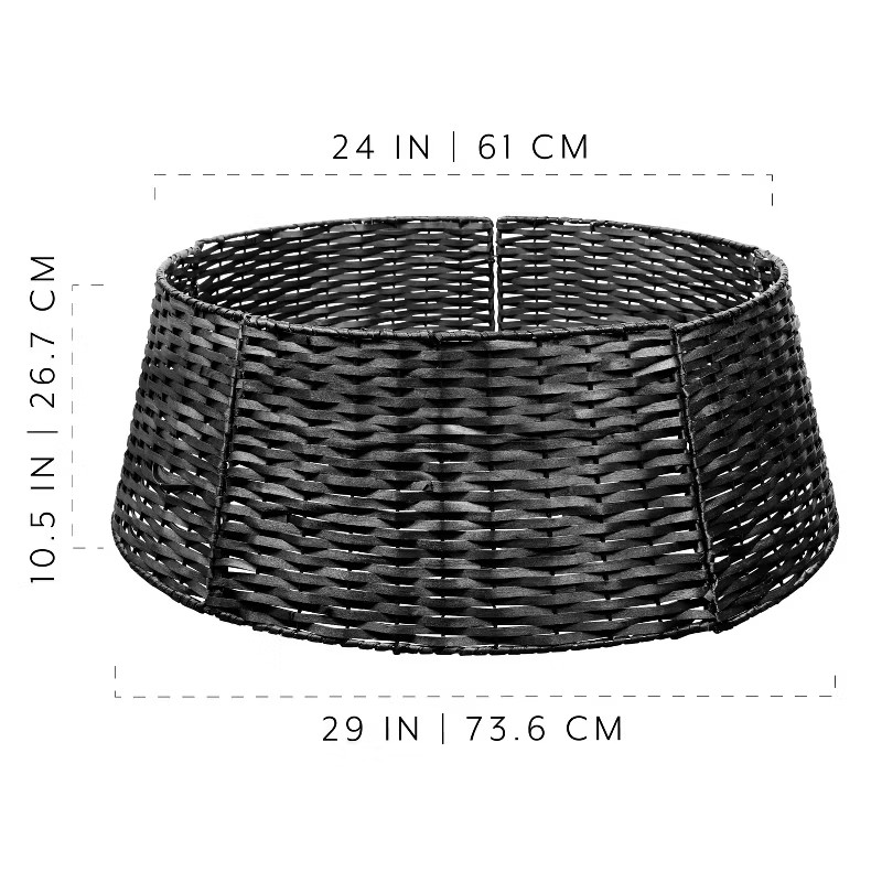 Auldhome Design- 29" Wicker Christmas Tree Collar, 5-Panel | Target