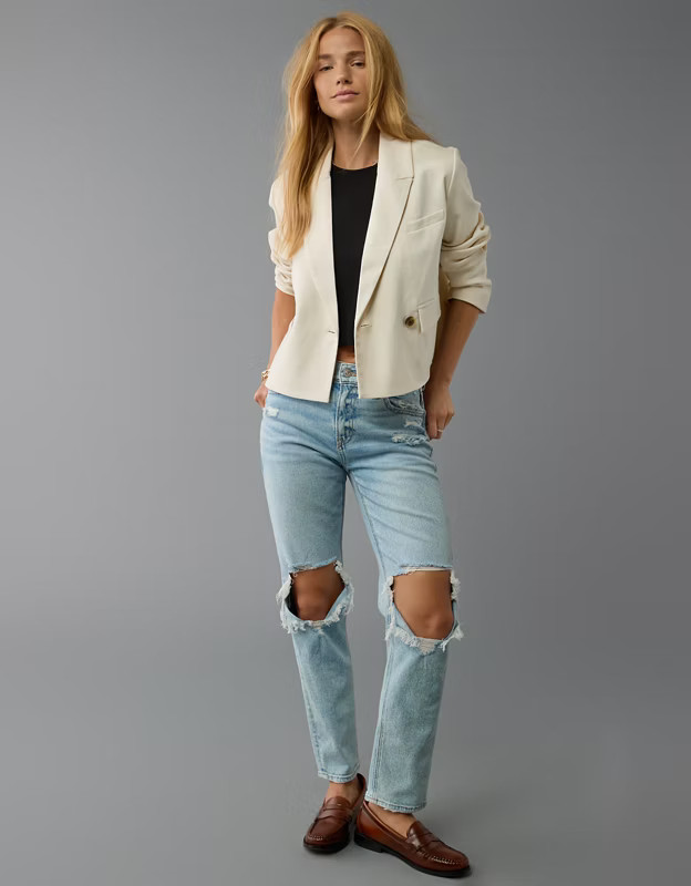 AE Cropped Blazer | American Eagle Outfitters (US & CA)