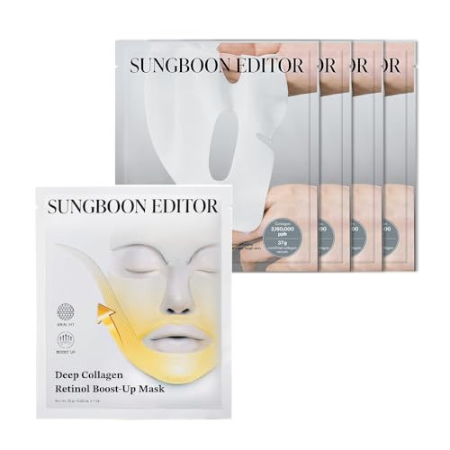 SUNGBOON EDITOR Deep Collagen Lifting Duo : Deep Collagen Retinol Tension Boost Up Mask & Deep Collagen Overnight mask, Face Mask for Anti Wrinkle, Best Korean Skincare for Glass Skin | Amazon (US)