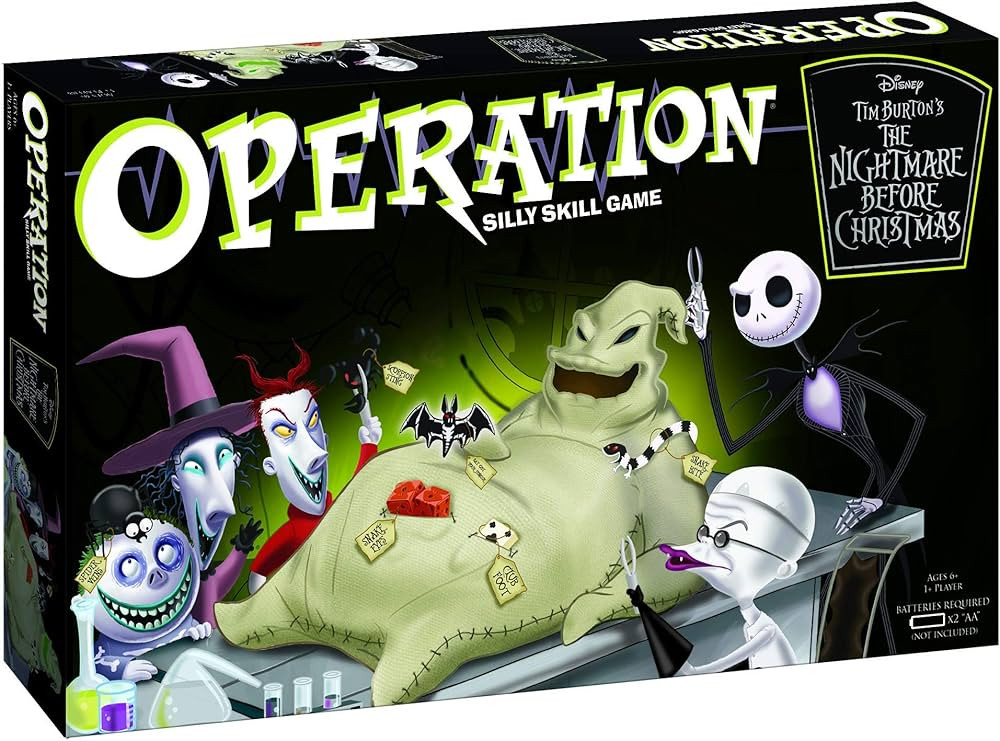 Operation: Disney The Nightmare Before Christmas Board Game | Collectible Operation Game | Featur... | Amazon (US)