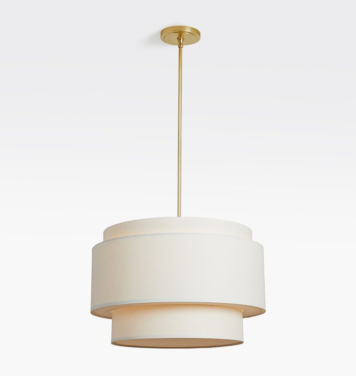 24" Tiered Drum Pendant | Rejuvenation
