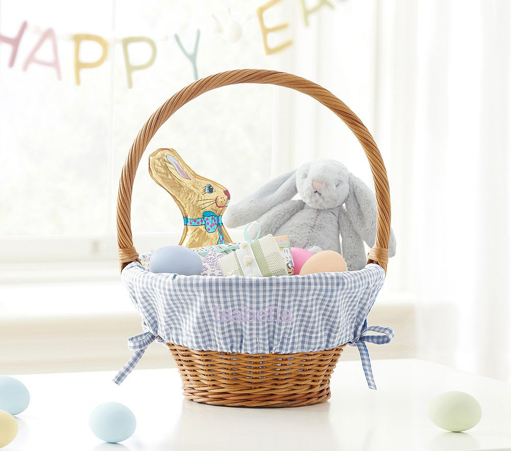 Gingham Easter Basket Liners | Pottery Barn Kids