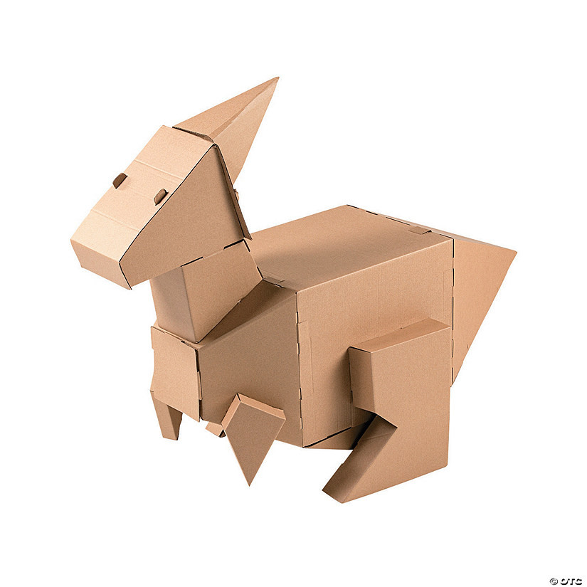 DIY 3D Parasaurolophus Dinosaur Cardboard Stand-Up | Oriental Trading Company