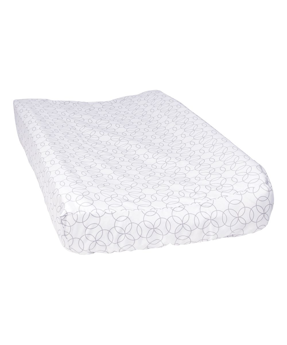 White & Gray Circles Changing Pad Cover | zulily