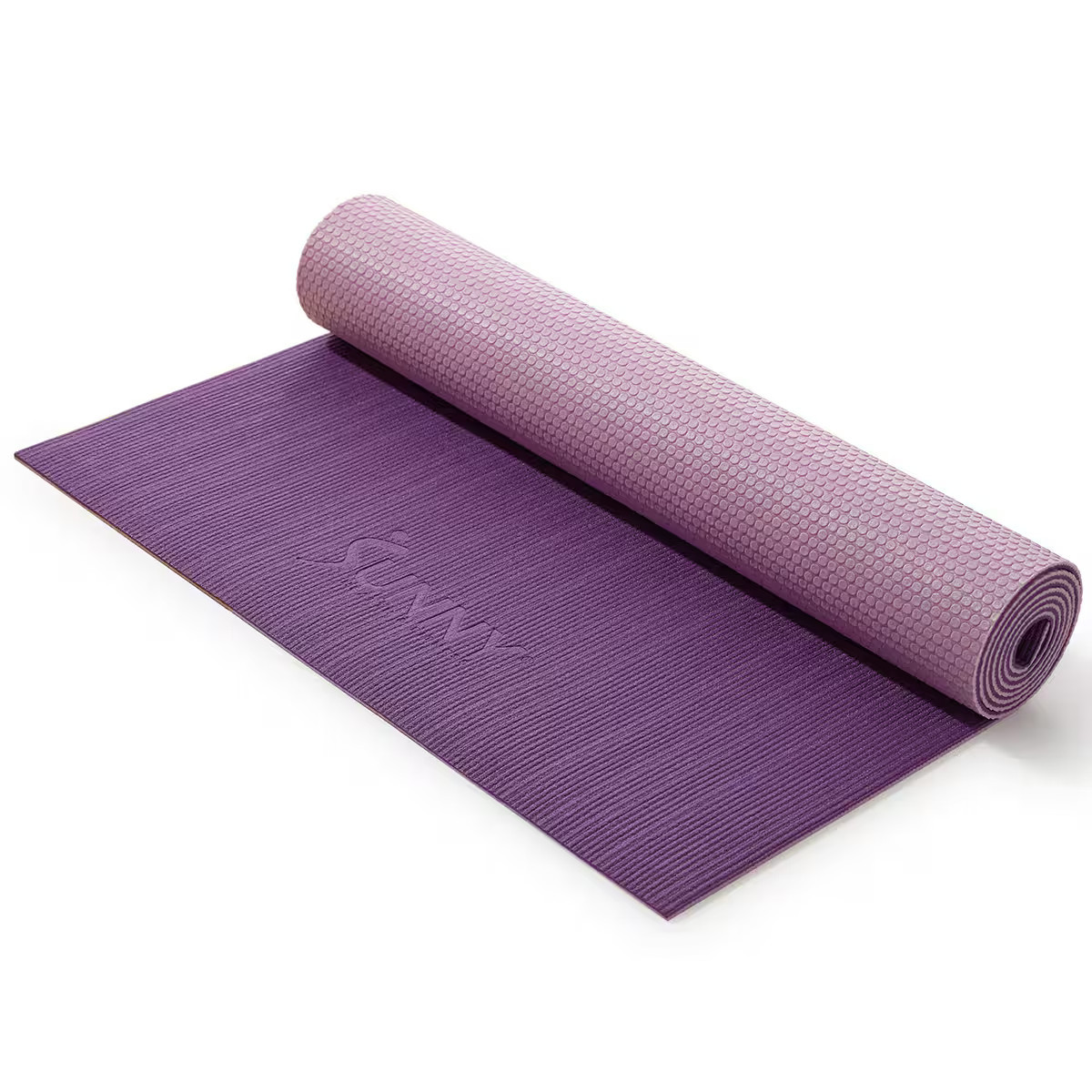 Sunny Health & Fitness - Anti-Slip Dual Color Exercise Yoga Mat - Purple | Best Buy U.S.
