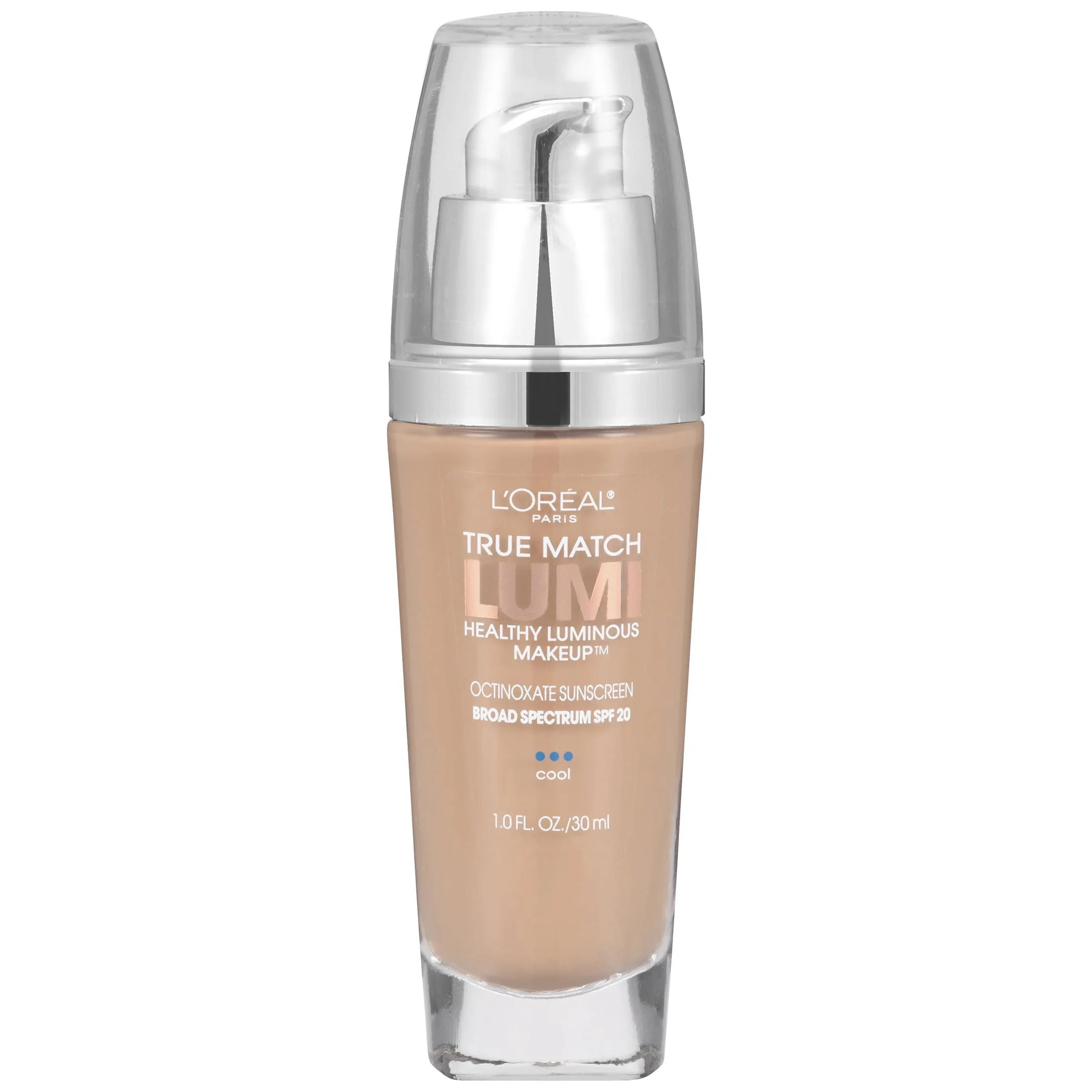 L'Oreal Paris True Match Lumi Liquid Healthy Luminous Foundation, SPF 20, C3 Creamy Natural, 1 fl... | Walmart (US)