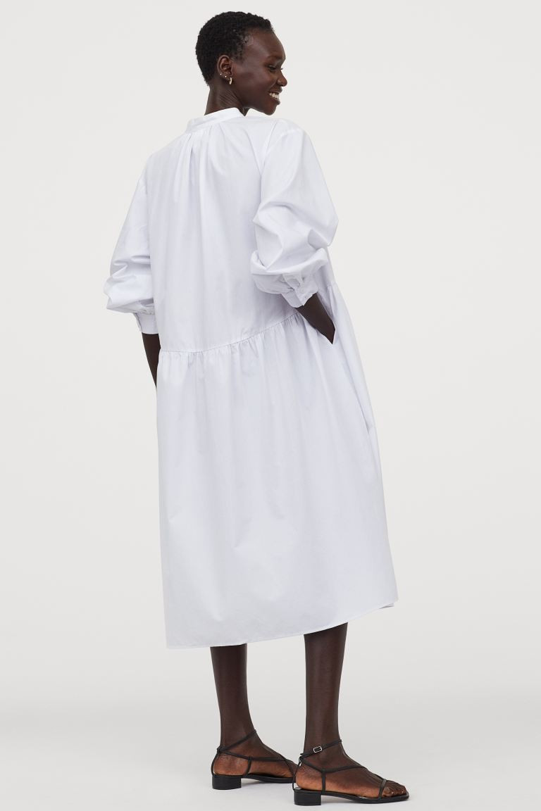 Long-sleeved Cotton Dress | H&M (US + CA)