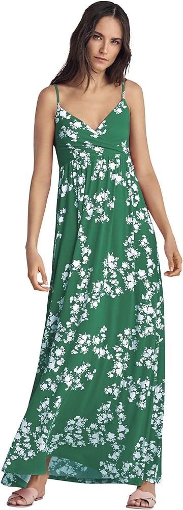 Ellos Women's Plus Size Knit Surplice Maxi Dress | Amazon (US)