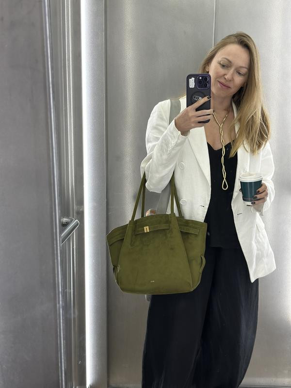 Hana Medium Suede Tote Bag | Macy's