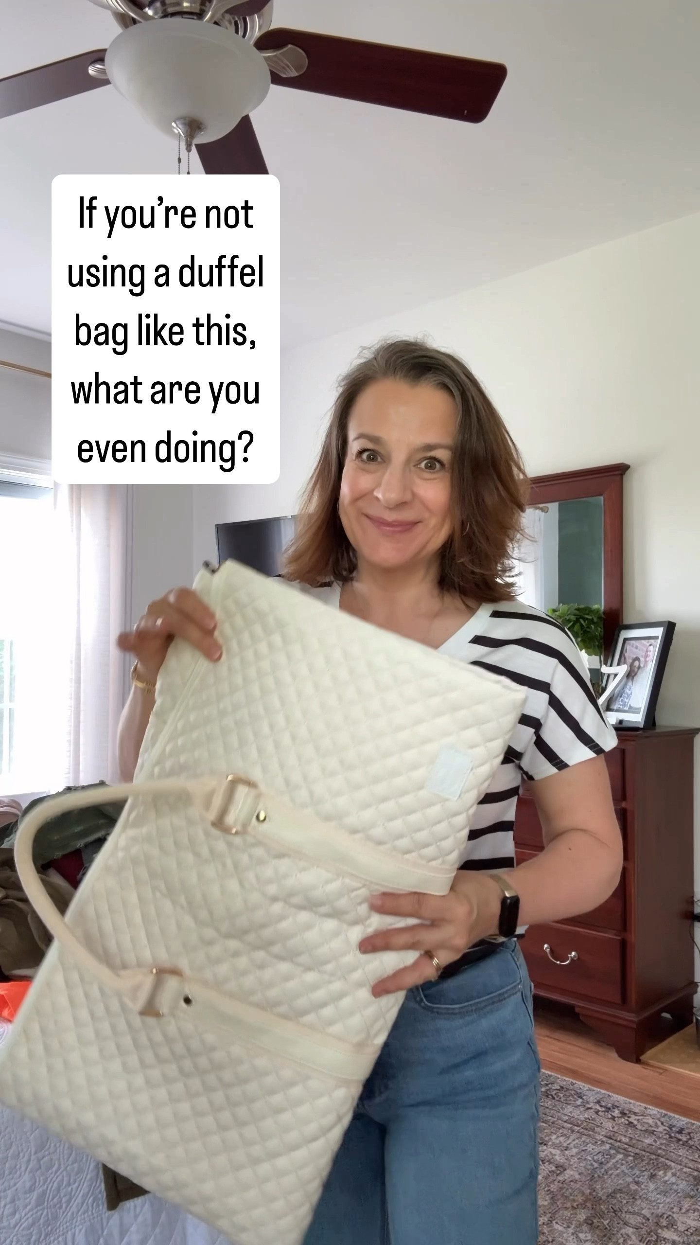 This versatile travel duffel bag is perfect for weekend trips, business travel, or carry-on luggage. Designed with built-in garment bag functionality, it keeps clothes wrinkle-free while offering plenty of space for shoes, accessories, and travel essentials. With multiple compartments and organizational pockets, this foldable duffel makes packing simple and stress-free. Lightweight yet durable, it’s the ultimate all-in-one travel bag for anyone who wants to stay organized on the go. Ideal for frequent flyers, overpackers, and anyone who loves smart travel solutions.

#LTKActive #LTKTravel #LTKFamily