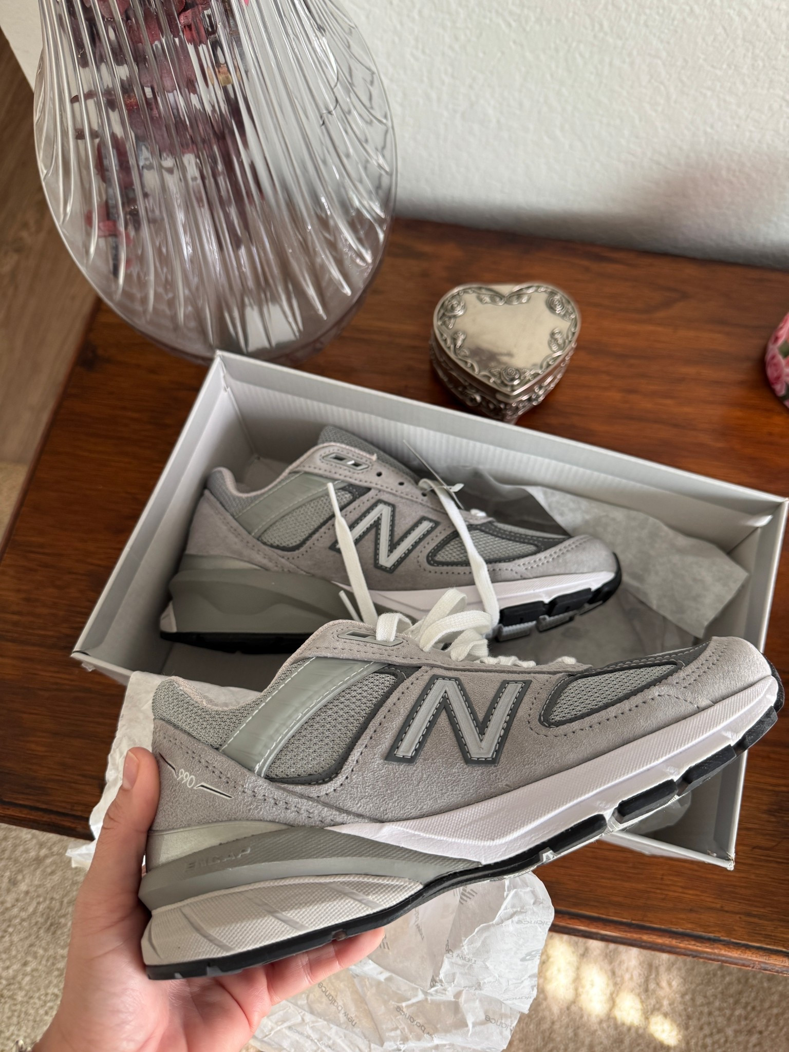 @newbalance 990v5 women’s size 6.5
Travel sneakers 👟 
Summer walking shoes

#LTKootd #LTKActive #LTKTravel