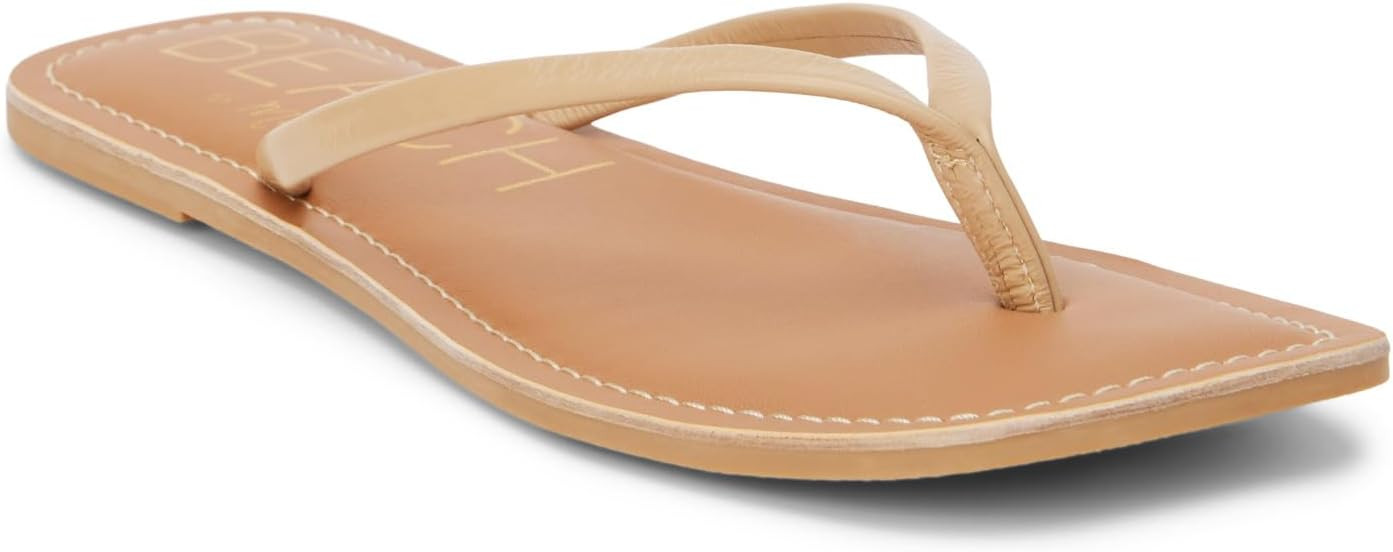 BEACH by Matisse Womens Bungalow Flip Flops Casual Sandals Casual - Black | Amazon (US)