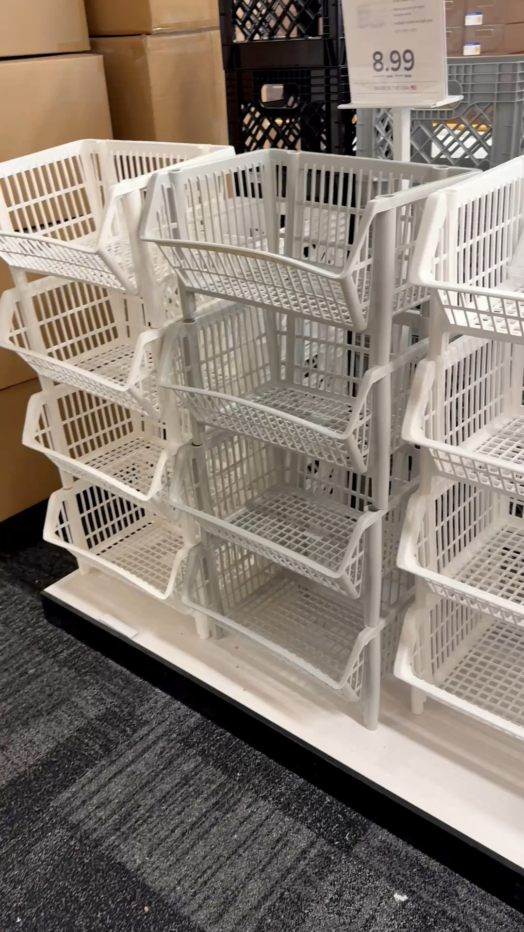 When it comes to finding a storage solution for your pantry, toy room, or crafts sometimes you need to go back to the basics. These stackable, open storage units feel like the 90s all over again! ✨

The open style allows you to stack them but still be able to easily access what’s inside. They’re available in white and gray. 

And if you’re a mosaic artist, these would work well for storing materials, tools, smaller substrates, and adhesives. For mosaic tips, tutorials + inspiration please visit my YouTube channel: YouTube.com/julieweilbacher, and follow @julieweilbacher on Instagram.

#craftsstorage #pantrystorage #toystorage #craftsroom #stackablebasketstorage #containerstore #mosaic #stackablestoragebins #openstorage #spacesavingstorage #smallspacestorage

#LTKHome