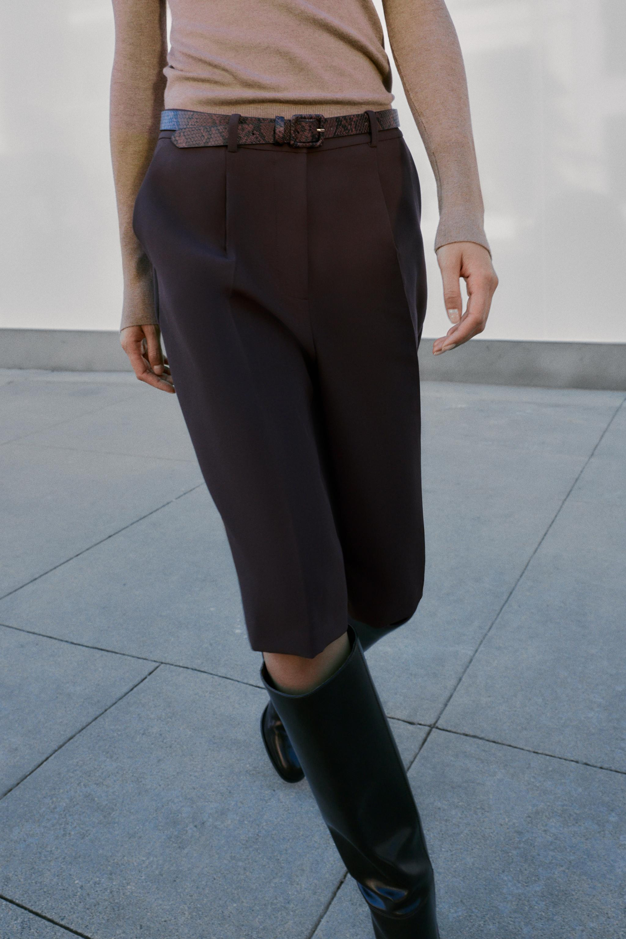 LONG BELTED SHORTS | Zara US