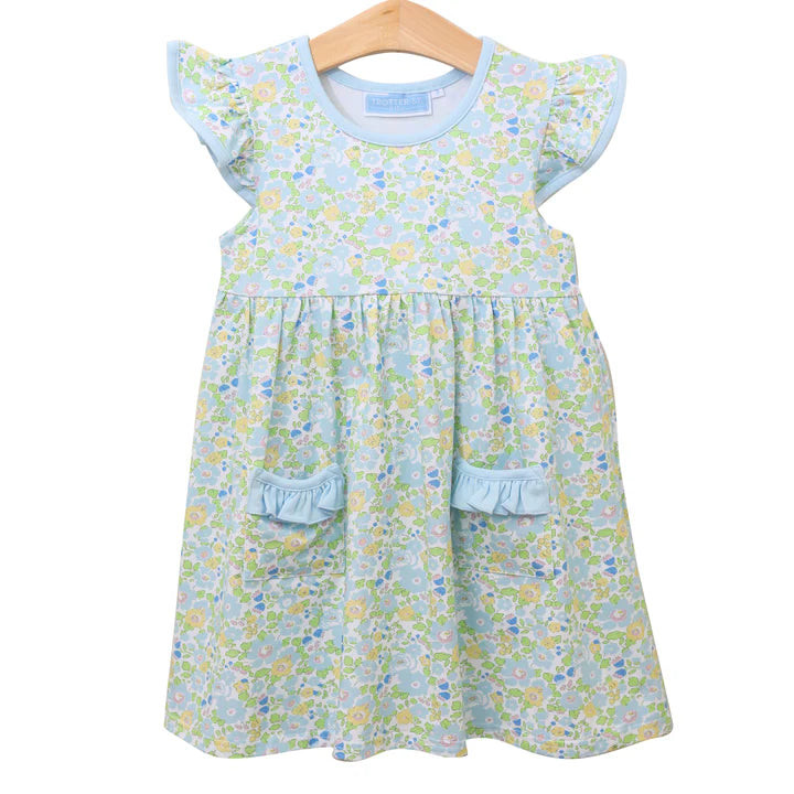 BLOOMIMG FLORAL FLUTTER DRESS | Simply Carolina