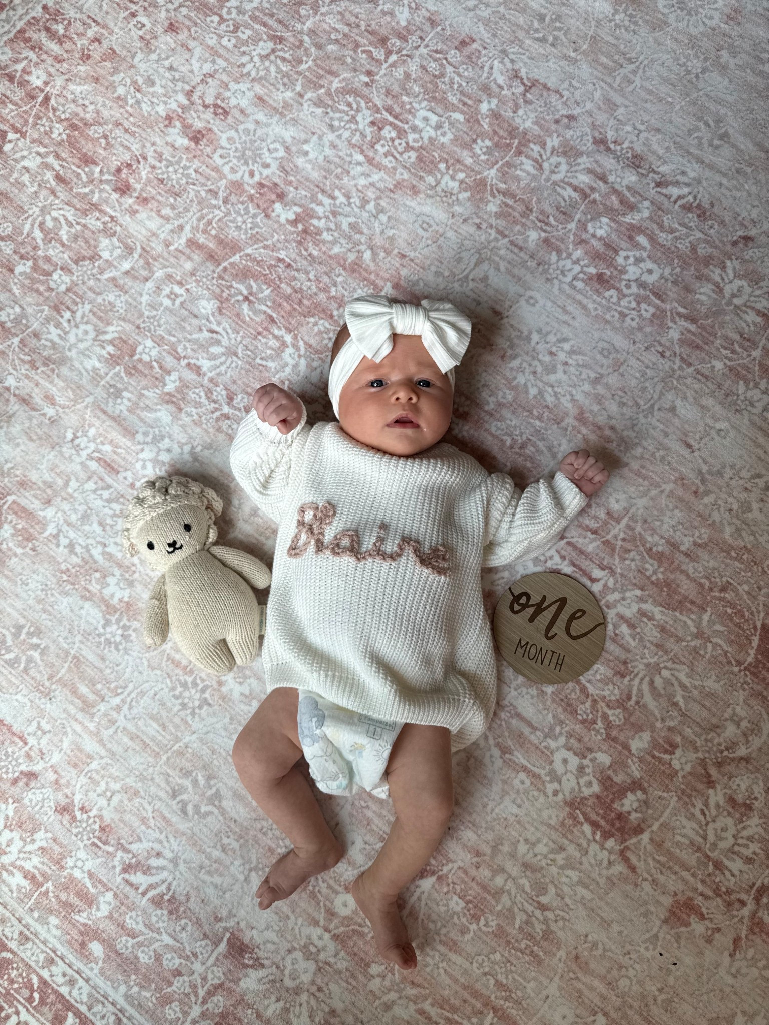 Monthly milestone photo for baby girl 

#LTKBaby #LTKKids