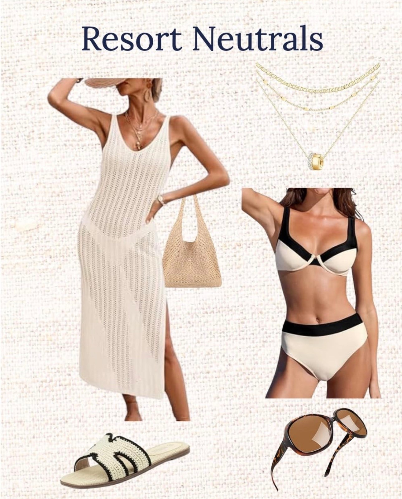 Amazon resort wear finds 🤍
This neutral beach look is perfect for your next vacation, lightweight cover-up, flattering bikini, and easy accessories. Everything is from Amazon & linked!

#AmazonFinds #AmazonFashion #LTKStyle #LTKTravel #ResortWear #BeachOutfits

#LTKTravel
