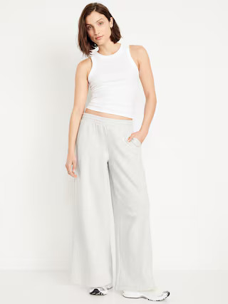 Mid-Rise SoComfy Super Wide-Leg Sweatpants | Old Navy (US)