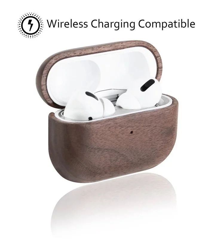 AirPod Case Real Wood Walnut, slim protective Apple air pod cover with wireless charging - Walmar... | Walmart (US)