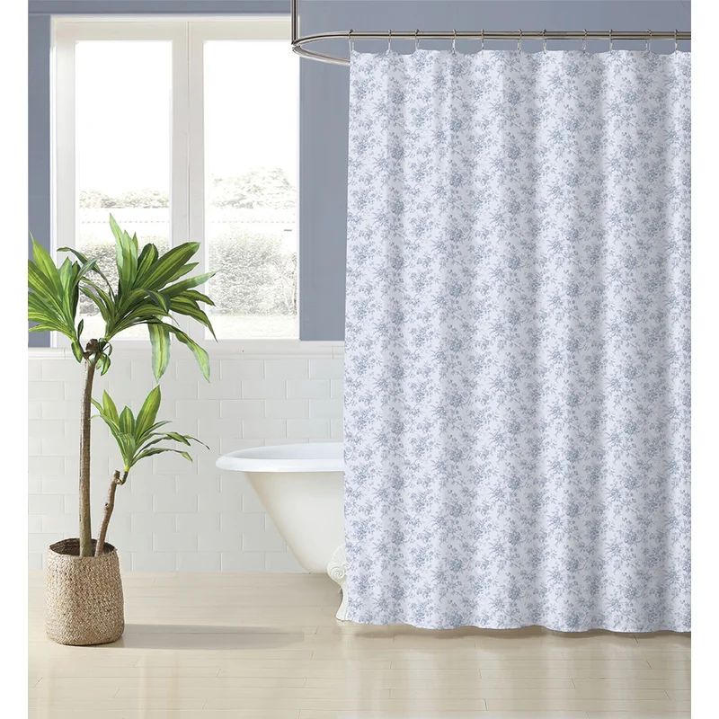 100% Cotton Floral Shower Curtain | Wayfair North America