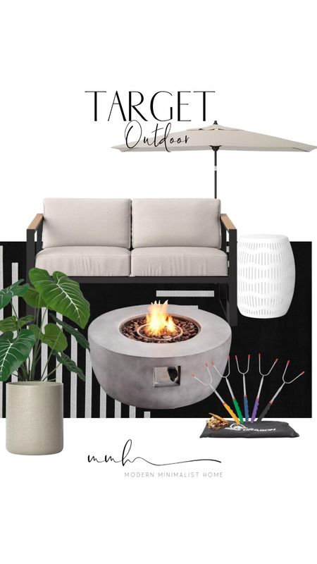 Target outdoor living furniture. Loving these budget friendly outdoor patio furniture. This modern fire pit is a great affordable outdoor find.

#LTKSeasonal #LTKFindsUnder50 #LTKHome