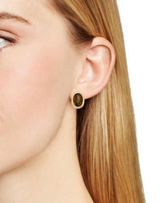 Oval Stone Stud Earrings in Gold Tone - Exclusive | Bloomingdale's (US)