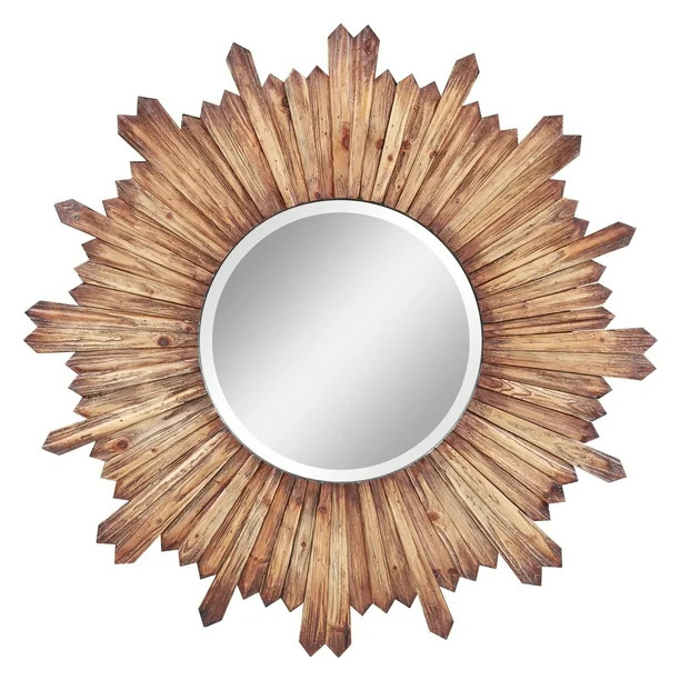 Catherine Wood Sunburst Mirror - 36 diam.in. | Walmart (US)