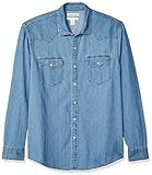 Amazon Essentials Men's Denim Shirt Long Sleeve - Regular-Fit, Light Blue, Medium Denim Shirt | Amazon (US)