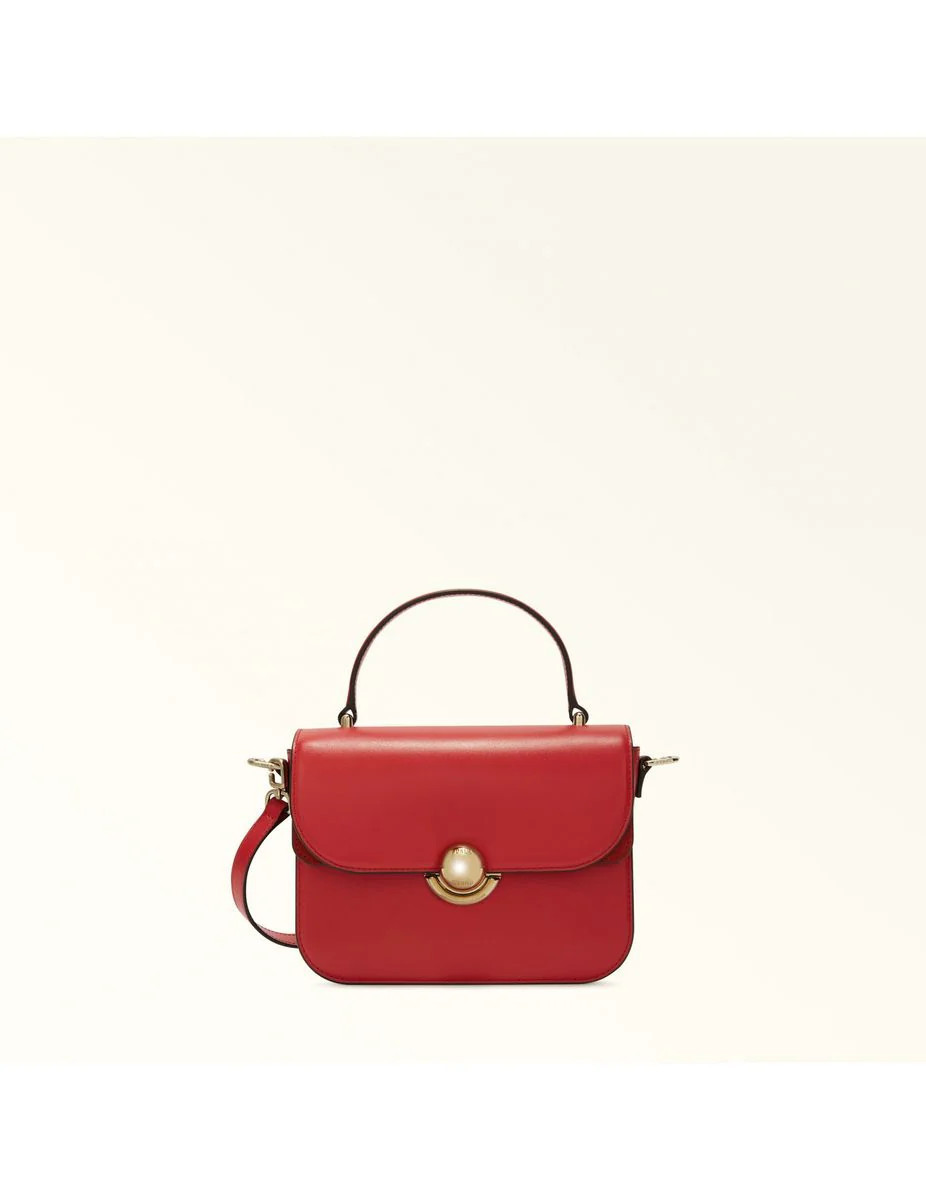 Furla Leather And Suede Handbag | Baltini
