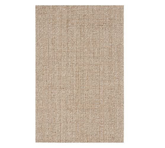 Chunky Natural Wool & Jute Rug, 5 x 8', Natural | Pottery Barn (US)