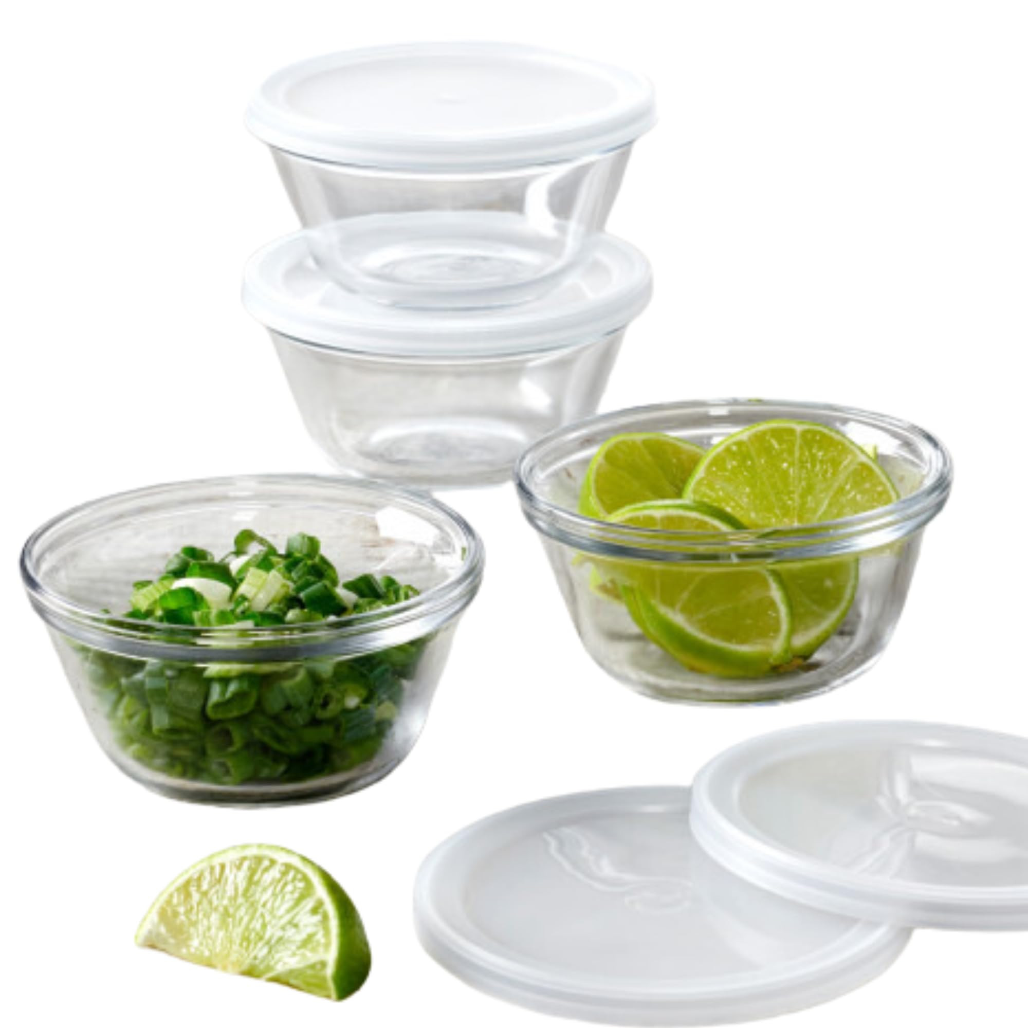 Amazon.com: Anchor Hocking Glass Ramekins, 6 Ounce Glass Custard Cups with Lids, Set of 4: Home &... | Amazon (US)