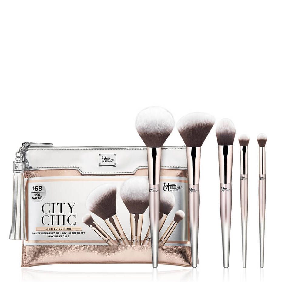 City Chic 5-Piece Makeup Brush Set - IT Cosmetics | IT Cosmetics (US)