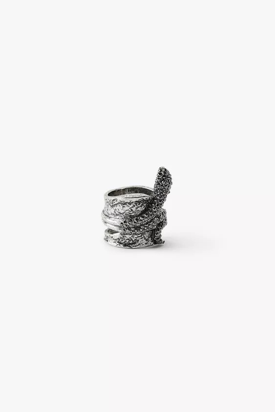 ANELLO PITONATO CON BRILLANTINI | Zara IT